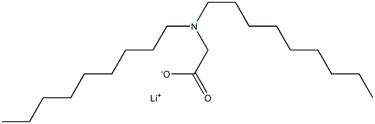 N,N-Dinonylglycine lithium salt Structure