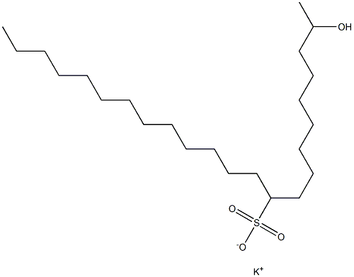 2-ヒドロキシトリコサン-10-スルホン酸カリウム 化学構造式