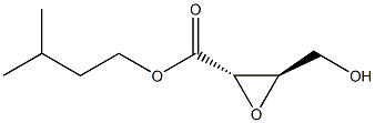 (2S,3R)-4-Hydroxy-2,3-epoxybutanoic acid isopentyl ester Struktur