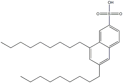 6,8-Dinonyl-2-naphthalenesulfonic acid Struktur