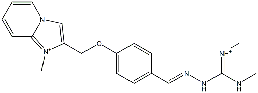 1-Methyl-2-[4-[2-[methyliminio(methylamino)methyl]hydrazonomethyl]phenoxymethyl]imidazo[1,2-a]pyridin-1-ium|