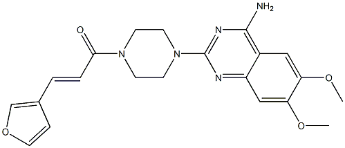 4-Amino-2-[4-[3-(3-furanyl)propenoyl]-1-piperazinyl]-6,7-dimethoxyquinazoline