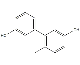 5,5',6-Trimethyl-1,1'-biphenyl-3,3'-diol 结构式