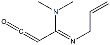 [(ジメチルアミノ)(2-プロペニルイミノ)メチル]ケテン 化学構造式