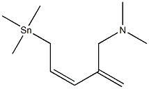 [(2Z)-4-(Dimethylaminomethyl)-2,4-pentadienyl]trimethylstannane Structure