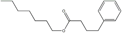 4-フェニルブタン酸ヘプチル 化学構造式