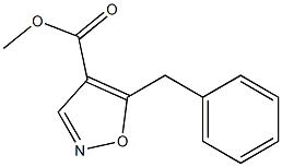 5-Benzylisoxazole-4-carboxylic acid methyl ester,,结构式