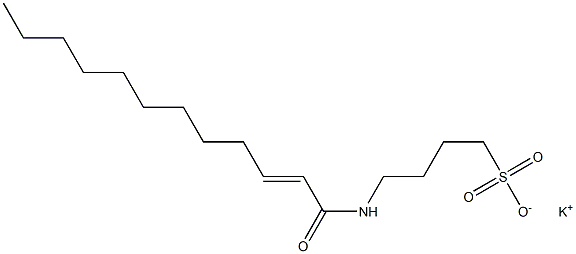 4-(2-Dodecenoylamino)-1-butanesulfonic acid potassium salt Structure