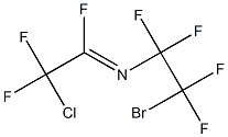 N-(2-ブロモ-1,1,2,2-テトラフルオロエチル)2-クロロ-1,2,2-トリフルオロエタンイミン 化学構造式