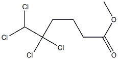 5,5,6,6-テトラクロロカプロン酸メチル 化学構造式