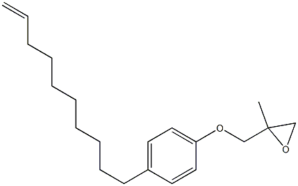 4-(9-Decenyl)phenyl 2-methylglycidyl ether Struktur