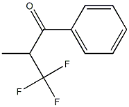 1-Phenyl-2-methyl-3,3,3-trifluoropropane-1-one Struktur