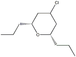 (2R,6S)-4-Chloro-2,6-dipropyltetrahydro-2H-pyran Struktur