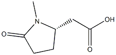 (2S)-1-メチル-5-オキソ-2-ピロリジン酢酸 化学構造式