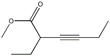 4-Heptyne-3-carboxylic acid methyl ester 结构式