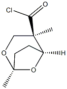 (1R,4R,5S)-1,4-ジメチル-2,8-ジオキサビシクロ[3.2.1]オクタン-4-カルボン酸クロリド 化学構造式