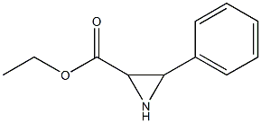 3-フェニルアジリジン-2-カルボン酸エチル 化学構造式