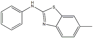 2-アニリノ-6-メチルベンゾチアゾール 化学構造式