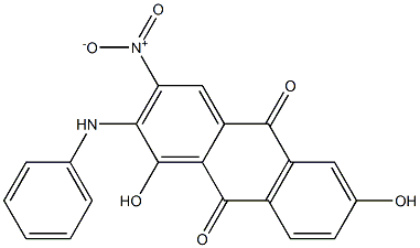 2-Anilino-1,6-dihydroxy-3-nitroanthraquinone