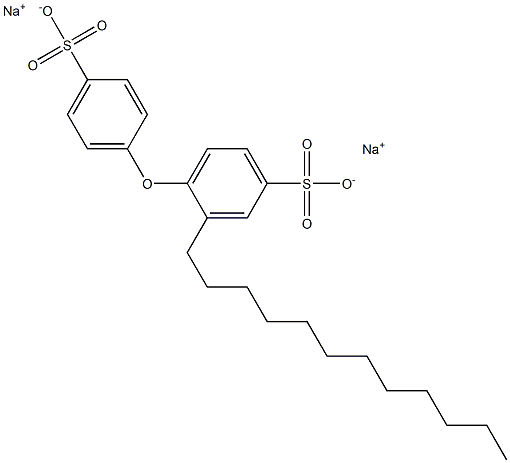 2-Dodecyl[oxybisbenzene]-4,4'-disulfonic acid disodium salt,,结构式