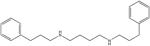 N,N'-Di(3-phenylpropyl)-1,4-butanediamine Struktur