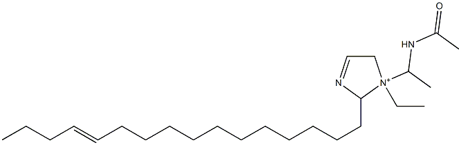 1-[1-(Acetylamino)ethyl]-1-ethyl-2-(12-hexadecenyl)-3-imidazoline-1-ium Struktur