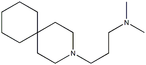 3-(3-ジメチルアミノプロピル)-3-アザスピロ[5.5]ウンデカン 化学構造式
