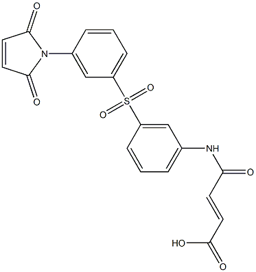 3-[N-[3-[3-(2,5-Dioxo-3-pyrrolin-1-yl)phenylsulfonyl]phenyl]carbamoyl]propenoic acid 结构式