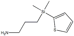 3-[ジメチル(2-チエニル)シリル]プロピルアミン 化学構造式