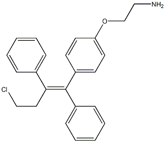 1-(2-Chloroethyl)-1-phenyl-2-[4-(2-aminoethoxy)phenyl]-2-(phenyl)ethene Structure