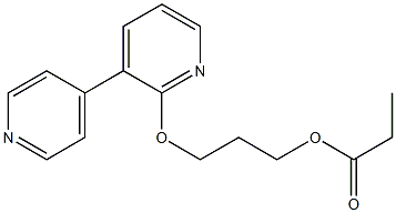 Propionic acid 3-[(3,4'-bipyridin-6-yl)oxy]propyl ester 结构式