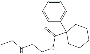 1-Phenylcyclohexanecarboxylic acid 2-(ethylamino)ethyl ester Structure