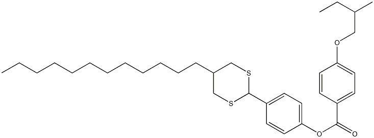 4-(2-Methylbutoxy)benzoic acid 4-(5-dodecyl-1,3-dithian-2-yl)phenyl ester