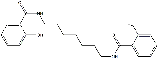 N,N'-(Heptane-1,7-diyl)bis(2-hydroxybenzamide) Structure