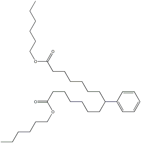 7-Phenyltridecane-1,13-dicarboxylic acid dihexyl ester Structure