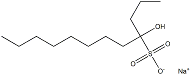 4-ヒドロキシドデカン-4-スルホン酸ナトリウム 化学構造式