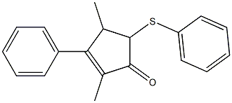 2-Methyl-3-phenyl-4-methyl-5-(phenylthio)-2-cyclopenten-1-one
