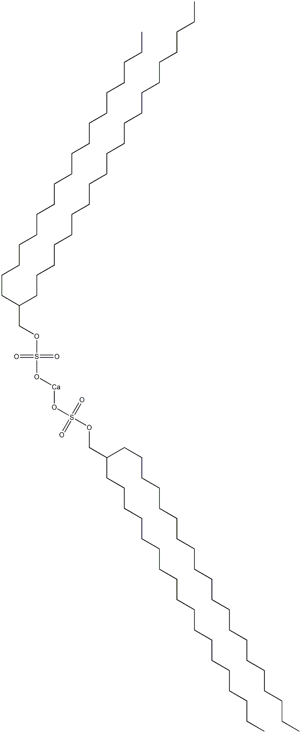 Bis(2-octadecyldocosyloxysulfonyloxy)calcium Structure