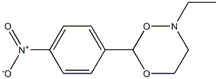 2-Ethyl-6-(4-nitrophenyl)-3,4-dihydro-2H-1,5,2-dioxazine 结构式