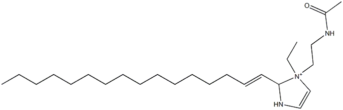 1-[2-(Acetylamino)ethyl]-1-ethyl-2-(1-hexadecenyl)-4-imidazoline-1-ium Structure