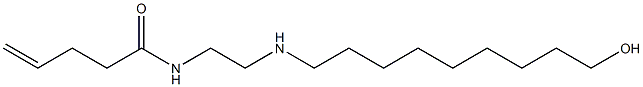 N-[2-[(9-Hydroxynonyl)amino]ethyl]-4-pentenamide Struktur