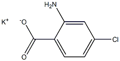2-Amino-4-chlorobenzoic acid potassium salt Structure