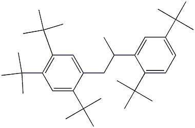 1-(2,4,5-Tri-tert-butylphenyl)-2-(2,5-di-tert-butylphenyl)propane Structure