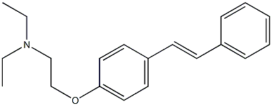 [2-(p-Styrylphenoxy)ethyl]diethylamine 结构式