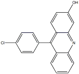 9-(4-Chlorophenyl)-3-hydroxyacridine Structure