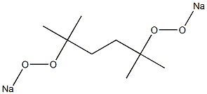 2,5-ジメチル-2,5-ビス(ソジオペルオキシ)ヘキサン 化学構造式