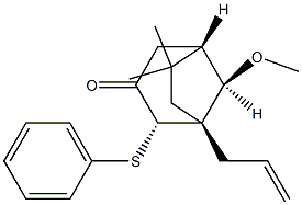 (1R,2S,5S,8R)-8-Methoxy-6,6-dimethyl-2-(phenylthio)-1-(2-propenyl)bicyclo[3.2.1]octan-3-one|