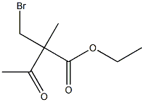 2-Bromomethyl-2-methyl-3-oxobutyric acid ethyl ester,,结构式