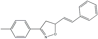4,5-Dihydro-3-(4-methylphenyl)-5-(2-phenylethenyl)isoxazole Struktur