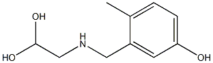 3-[(2,2-Dihydroxyethyl)aminomethyl]-4-methylphenol Struktur